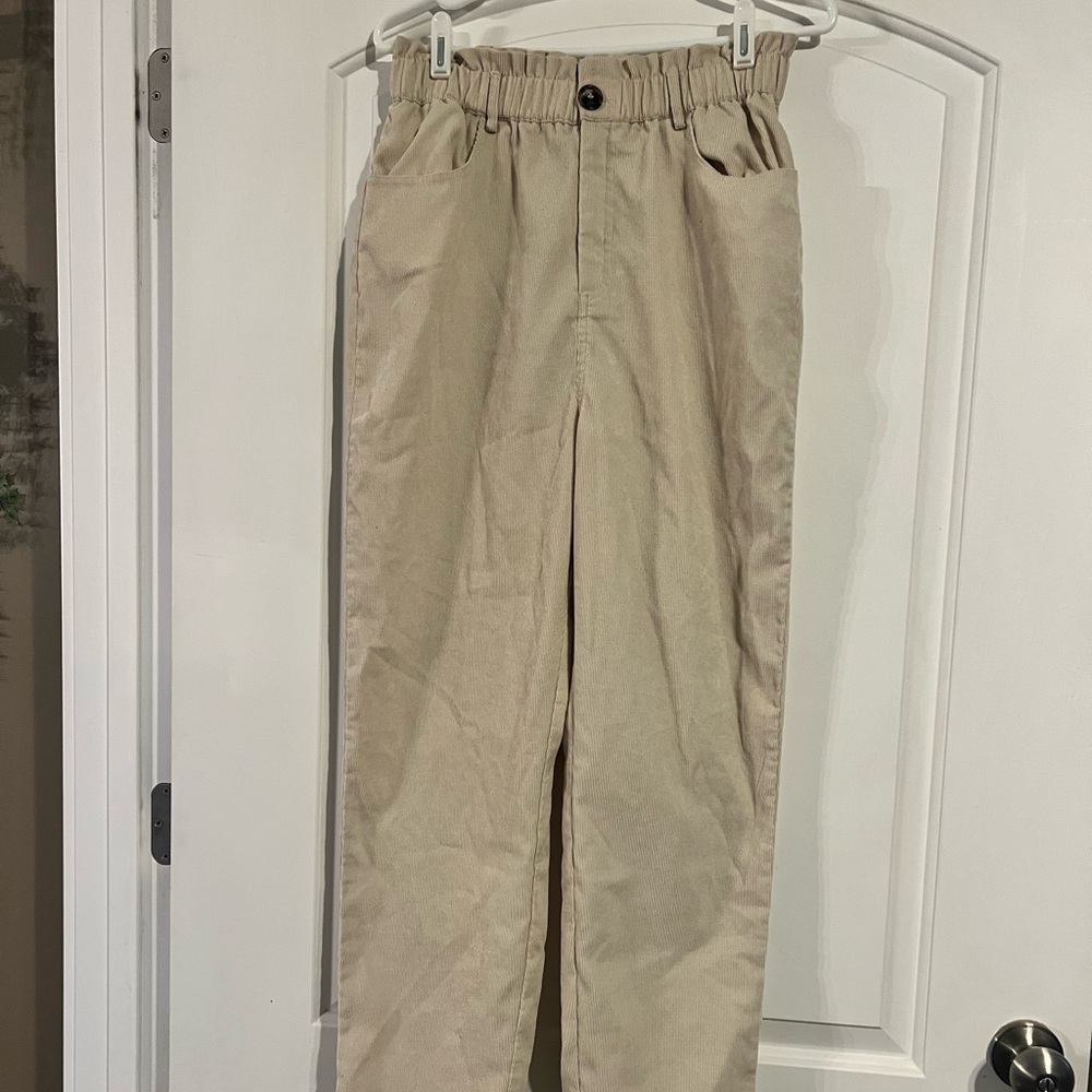 Impressions Beige Corduroy Pants